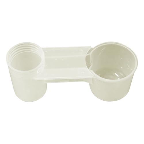 Bkljkf Bebedero para Aves | Bebedero para Pájaros De Jaula con Botella - Dispensador Transparente de Doble Salida para Gallinas, Jilgueros, Periquitos, Loros, Carboneros, Jardín y Hogar