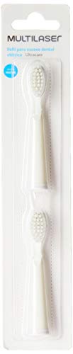 Refil para Escova Dental Multilaser Elétrica para HC084/HC085 2 Unidades Branco - HC111, Multilaser,