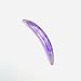 Natural Amethyst Gemstone Tribal Septum Curved Spike Tusk | Handmade Purple Crystal Septum Jewelry | Organic Stone Body Piercing for Nose & Septum (6 mm (2 g))