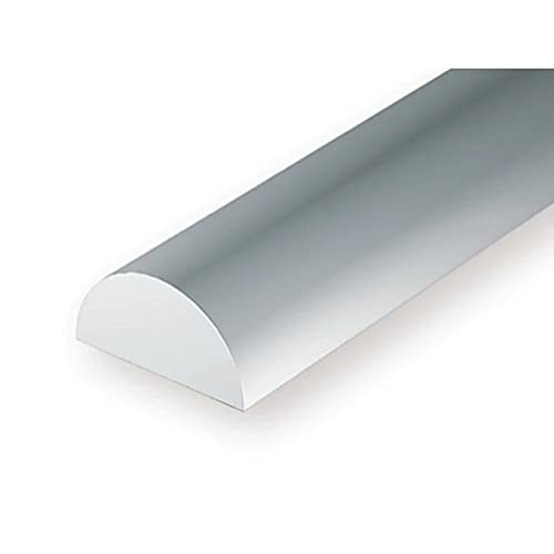 Evergreen Scale Models Half Round .080 4 EVG242 Plastic Building Supplies