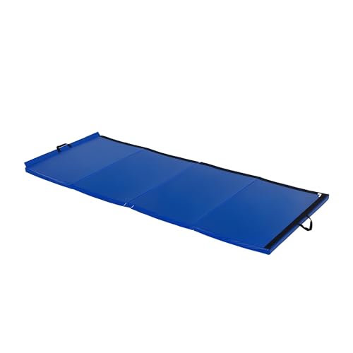 Soozier 6' x 4' x 2' PU Leather Folding Gymnastics Tumbling / Martial Arts Mat with Handles