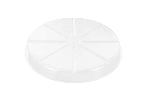 Riefie 12 Pack Of 12 Inch Plastic Plant Saucer, Clear Drip Trays For Indoors & Outdoor Plants, Round Saucer For Flower Pot (12'') #TOP5