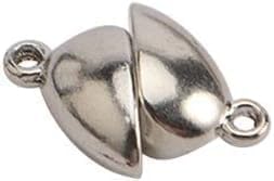 10Pairs Necklace Clasps Heart Beads -Metal Love Buckle Pendant Heart Shape Necklace -Couples Friendship Bracelets Necklaces Keychain Accessory Friendship Heart Charm Necklaces - Image 3