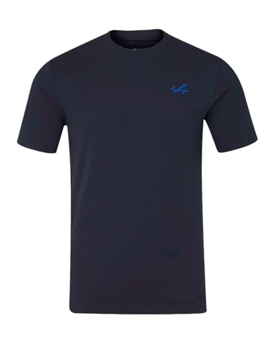 Image of Alpine F1 Team, Official 2026 Castore Merchandise, Back Logo Graphic, Short Sleeve T-Shirt, Jersey, Night Sky Blue (UK, Alpha, M, Regular, Regular)