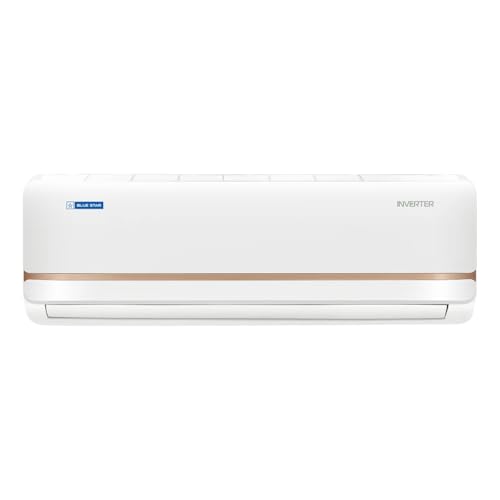 Image of Blue Star 2 Ton 3 Star Split Inverter AC (Turbo Cool, Hexa Inverter Technology, 5-in-1 Convertible Cooling, Comfort Sleep, Energy Saver, IB324TKU, Copper Condenser) White