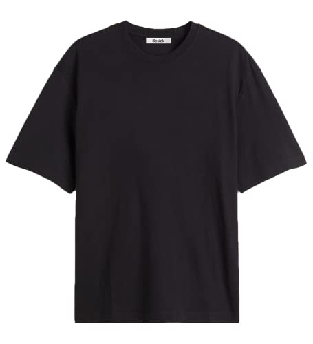 Image of Besick Oversized Plain Cotton Drop Shoulder Baggy fit Tshirt for Men