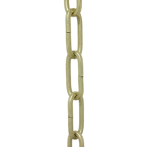 Image of RCH Hardware CH-S62-40-SB-10 Steel Chandelier Chain, Satin Brass (10 Feet)