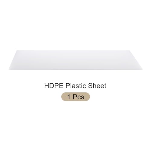Image of 48 inch x 12 inch x 1 /4 inch HDPE Plastic Sheet, High Density Polyethylene Sheet Cutting Board White Solid Block, [for DIY, Home Floor]