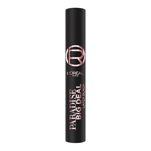 L'Oréal Paris, Paradise Big Deal Máscara de Pestañas, Volumen modulable sin grumos, Latex Black