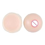 丸いシリコーン偽のおっぱい乳首トランスジェンダーの男性の偽の胸CD女装胸は小さな胸を押し上げます拡大された胸バストエンハンサー 500g