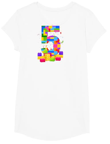 Geburtstagsshirt 5 Jahre Junge Bausteine 5. Geburtstag T-Shirt