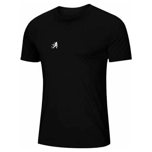 Kit 4 Camiseta Masculina Esportiva Dry Fit Camisa Gola Redonda (BR, Alfa, GG, Regular, PRETO BRANCO