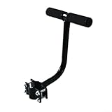 Fahrrad-Kindersicherheits-Armlehne | Rücksitzgriff für E-Bike MTB Mountainbike | rutschfester Stahl-Handlauf für 25,4–31,8 mm Sitzrohr | Schwarz (S)