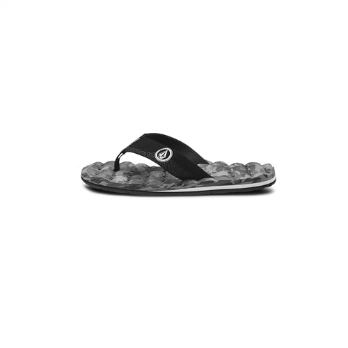 Image of Volcom Men's Recliner Sandals - Water-friendly Flip Flops With Recliner Comfort Foam Footbed