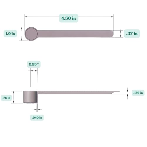 Image of 1 /2 Tablespoon (1.5 Teaspoon | 7.5 mL) Long Handle Plastic Measuring Spoon for Coffee, Protein Powder, Pet Food, Spices, Grains, Dry Goods - Food-Grade BPA-Free (Pack of 10)