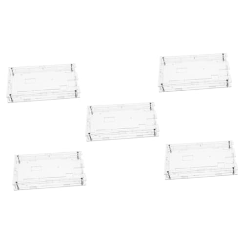 TOPPERFUN 5 Piezas Carcasa de la placa de desarrollo carcasa acrílica accesorios de impresora D accesorios de impresión D circuito fuerza bloquear suministros de equipos eléctricos Acrílico