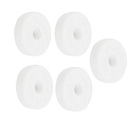 Aexit 21.6mm OD Washers 6mm High White Ceramic Insulation Protection Washer Flat Washers 5 Pcs