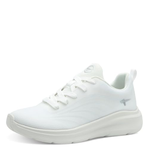 Tamaris Comfort Damen Sneaker flach Sportlich Vegan, Weiß (Offwhite), 36 EU
