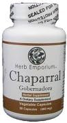 Herb Emporium Chaparral (Gobernadora, Larrea tridentata) 90 Vegetable Capsules (425 mg) for Digestive and Cell Health (Pack of 1)
