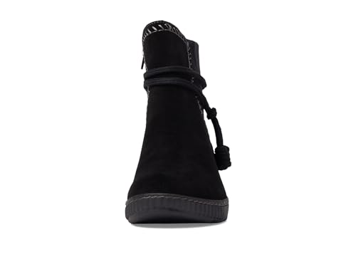 Clarks Women's Caroline Lily Mid Calf Boot, Black Suede, 9