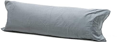 AmigoZone Bolster Pillowcases - Pregnancy Maternity Orthopaedic Support Pillowcase (Super King 6FT (72"), Gray)