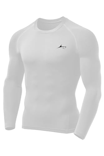 Image of PROSHARX Men's Premium Full Sleeve Compression T-Shirt - Athletic Base Layer Tights for Fitness & Sports