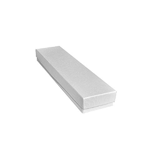 Photo 1 of *NEW* Pack of 20 Boxes Elegant White Paper Cotton Filled Boxes