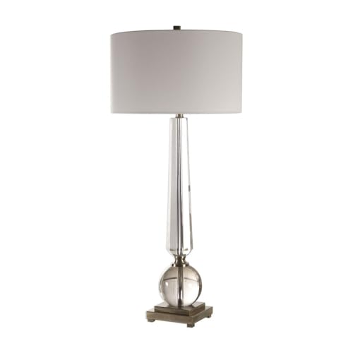 Uttermost Crista lámpara de mesa 1 luz miniatura 3