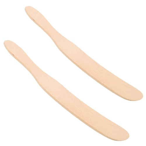 COLLBATH Wooden Butter Spreader Knives Cheese Spreaders Jam Scraper Light Easy to Use Non-staining Cheese Knife for Cheese Cake Jelly Honey