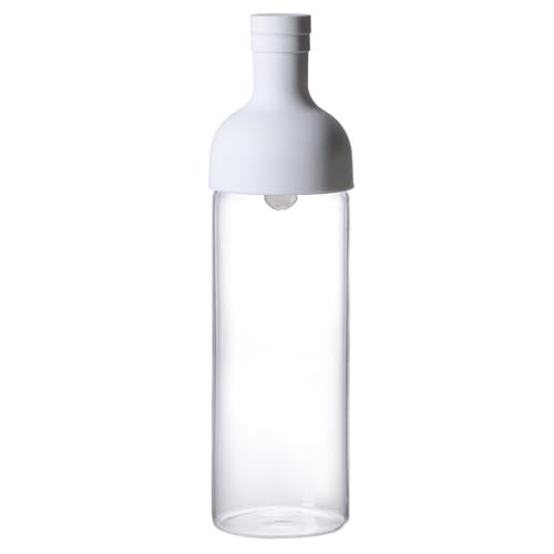 Refoya フィルターインボトル 熱湯 食洗機対応750ml フィルターインボトル 実用容量 ガラス製コールドブリューイングポット コールドブリューイングボトル コールドブリューイングコーヒーポット フィルターシリコンカバー フルーツミルクティージュース