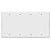 ENERLITES Blank Device Cover Wall Plate, Size 4-Gang 4.50" x 8.19", Unbreakable Polycarbonate Thermoplastic, 8804-W, White