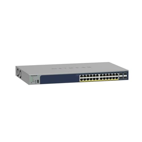 NETGEAR 52-Port PoE Gigabit Ethernet Smart Switch (GS752TPP) - Managed Switch, optionales Insight Cloud Management, 48 x PoE+ mit 760W, 4 x 1G SFP, für Desktop- oder Rackmontage