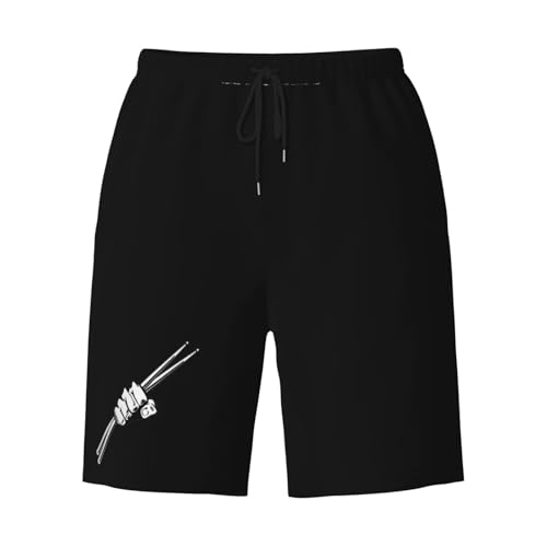 Drumsticks Drummer Men's Quick-Dry Board Shorts 7" - Swim Trunks Summer Hawaii Beach3
