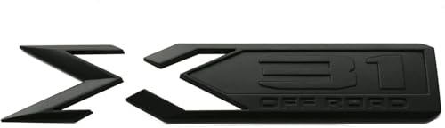 Image of Pair Set Sierra 1500 X31 Off Road Emblems 3D Rear Bodyside Truck Bed Decal Badge Nameplate Replacement for 2019-2022 Sierra 84682662 (Matte Black)