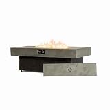 Asunrise 54-Inch Rectangular Fire Pit Table
