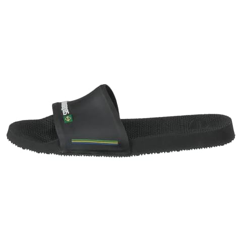 Havaianas Unisex Black Old Slide Brasil Cover