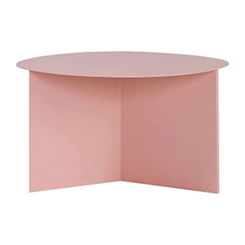 Coffee Table Mesa de centro pequeña redonda, mesa auxiliar moderna y sencilla, mesa auxiliar minimalista nórdica, mesa central de Metal para sala de estar, dormitorio, balcón y oficina Mesa de Café