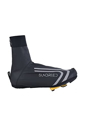 Amazon Sundried Unisex Shoe Covers Windproof Thermal Cycle Overshoes for Road Cycling and MTB (44-46, Black) #ad