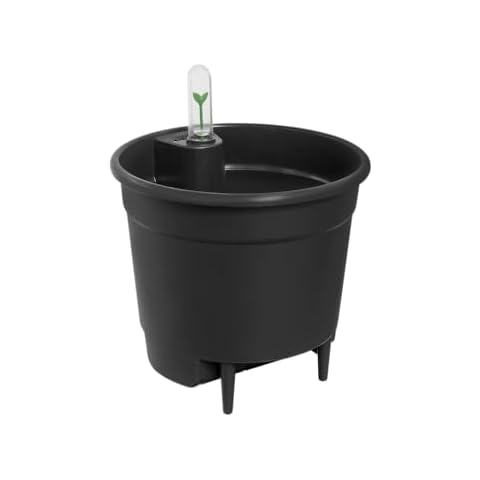 elho Self-Watering Insert 24 - Accessory for Indoor Plant Pots - Ø 23.7 x H 22.2 cm - Black/Living Black Cover