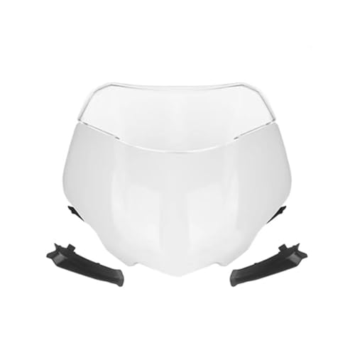 Capot de carénage du Couvercle latéral pour Street Triple 765RS 765 RS Moto2 2023 Pare-Brise Avant Déflecteur De Spoiler(Blanc Brillant)