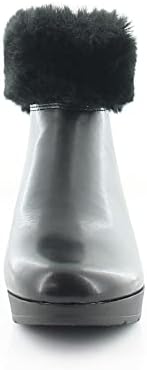 DKNY Women's Wedge Heel Ankle Boot, Black Nappa PU ABRI, 6 | Image 1