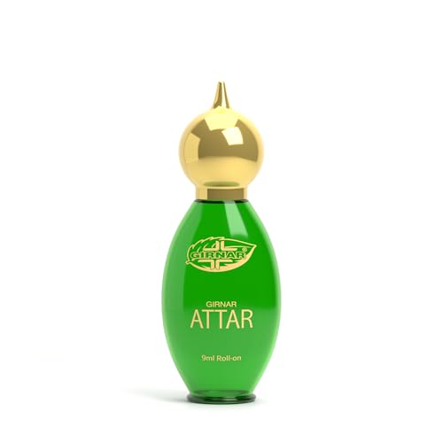 Image of Girnar Attar 9ml | Non-Alcoholic Premium Concentrated Perfume | Rose, Saffron, Oud Shanaya, Agarwood, Caramel & Woody Scent