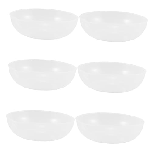 AUTSUPPL 6pcs Scale Measuring Tray Plastic Food Scale Pan Capacity Markings Baking Convenience Sturdy for Electronic Kitchen Scales