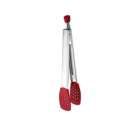 Kochzange Küchenzange, mit Silikon zum Braten, Kochen, Grillbrot, Größe: 25,8 cm, einfach und bequem zu reinigen