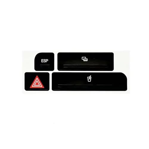 Autocollant lève-vitre de voiture Audi A4 2004-2006 finition noir mat B
