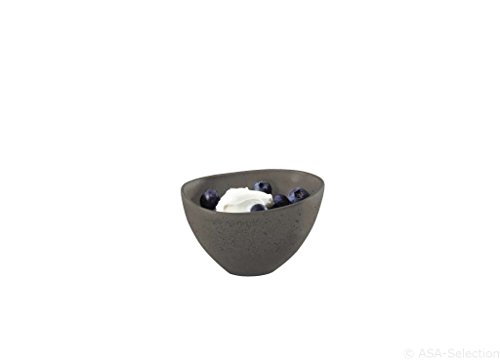 ASA 1229400 Cuba Grigio Schale Steinzeug Ø 7 cm, Höhe 4 cm, 0,05 L