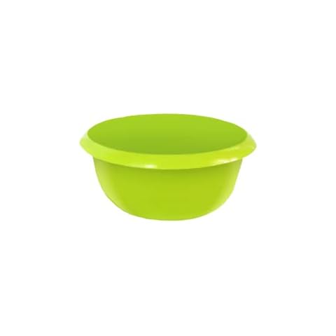 VTL® Round Washing UP Bowls 7 litres Sink Bowl Strong Lime Green Cover