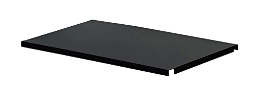 山崎実業(Yamazaki) シンク上 伸縮 システムラック用 トレー L ブラック 約W42XD23.3XH1.3cm タワー 組合せ自在 収納ラック 収納ツール 簡単装着 4373