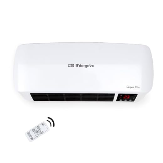 Orbegozo SP 6000, Calefactor baño, 2000 W, 2 niveles de calor, elementos cerámicos PTC, programación diaria semanal, termostato digital, mando a distancia, protección sobrecalentamiento, color blanco