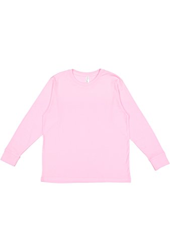 Image of LAT Youth 100% Cotton Jersey Crew Neck Long Sleeve Tee (6201)